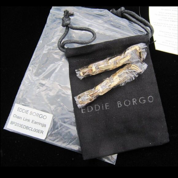 NWT Eddie Borgo Supra Chain Link Earrings - Picture 4 of 8